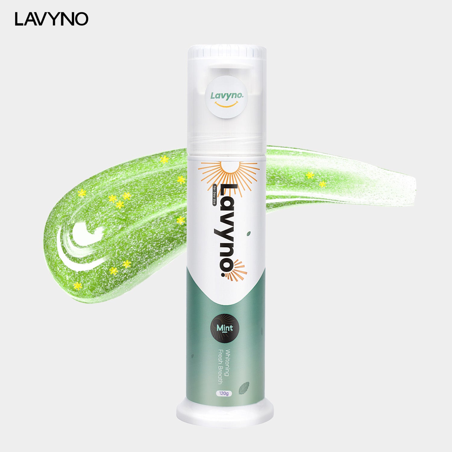 Lavyno Mint Toothpaste, Freshens Breath,Teeth Whitening, Anti plaque, Deep Cleansing, Oral Health – 120g Elegant Hard-Shell Cylindrical Tube (Moisture-Proof)